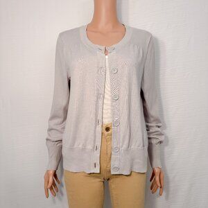 Banana Republic Women’s Size Large Light Lavender Purple Button-Down Cardigan